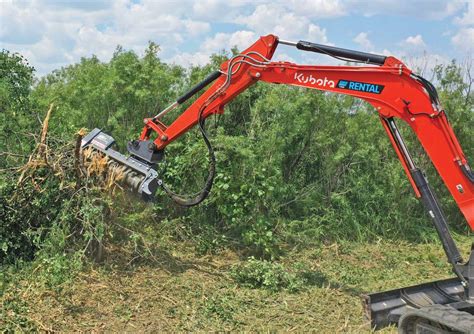 mini excavator drum mulcher|best mini excavator mulcher.